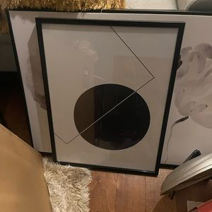 2 black and white pictures for $50